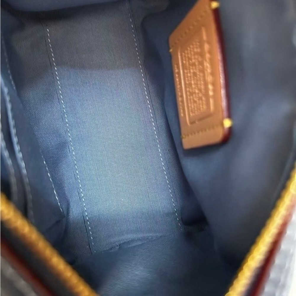 Coach Rowan Satchel Bag In Signature Denim Canvas NWT CY699 - Picture 4 of 5